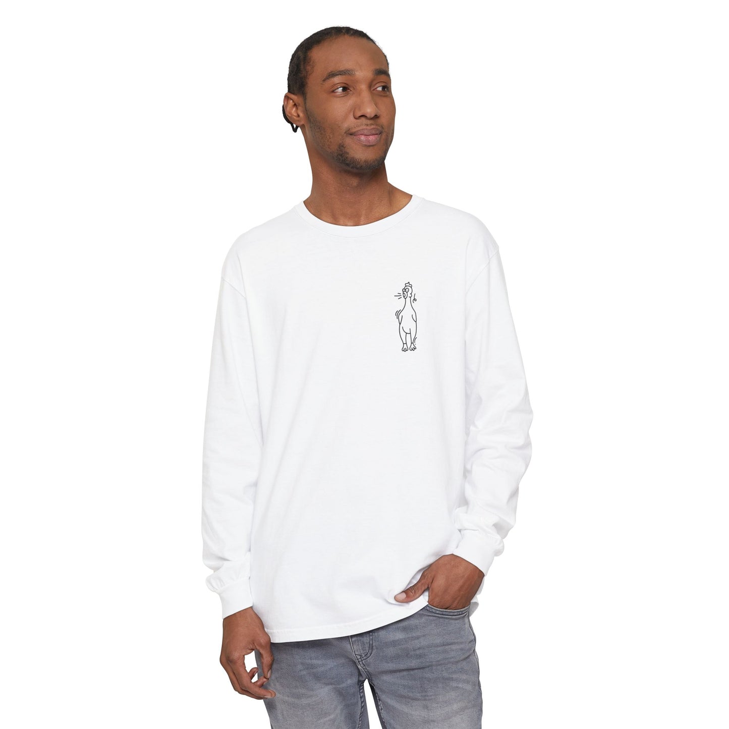 Westie Merch Unisex Garment-dyed Long Sleeve T-Shirt
