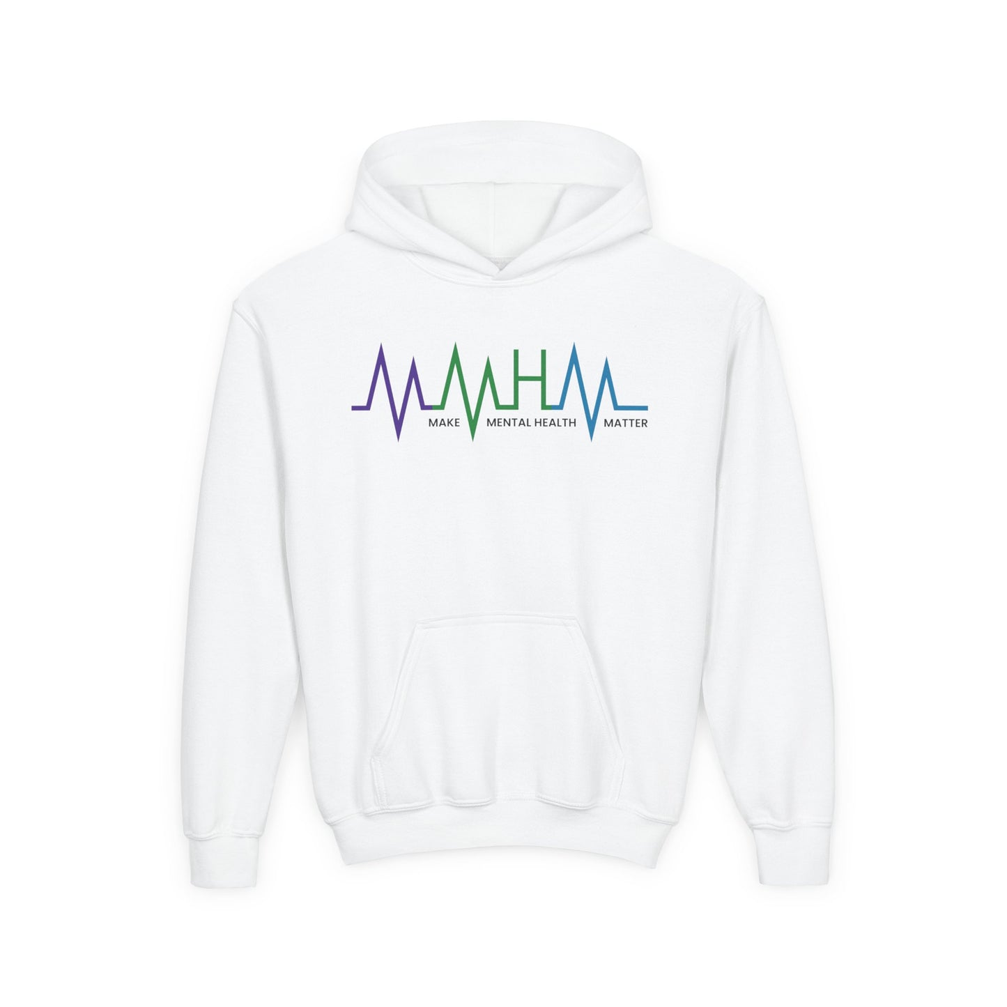 Make Mental Health Matter Youth Heavy Blend Hooded Sweatshirt