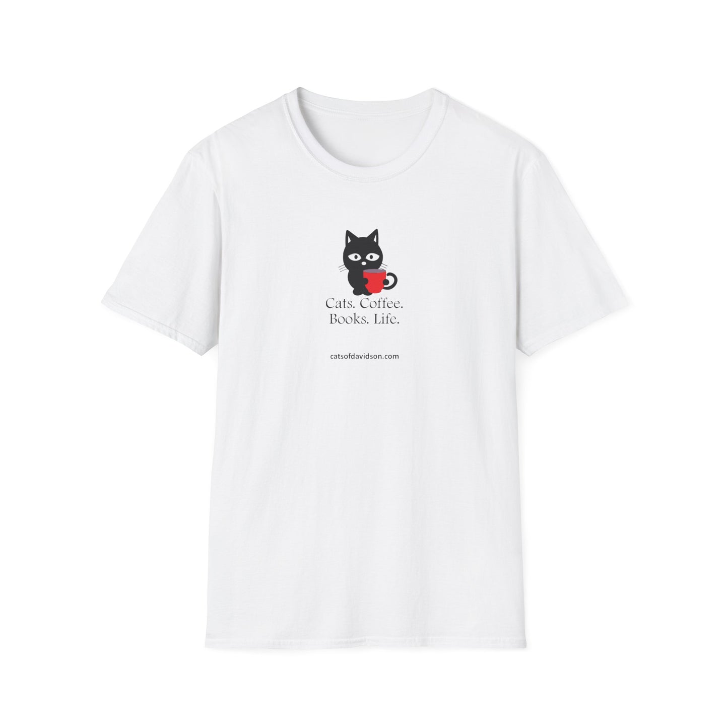 Cats of Davidson Unisex Softstyle T-Shirt - Books Life