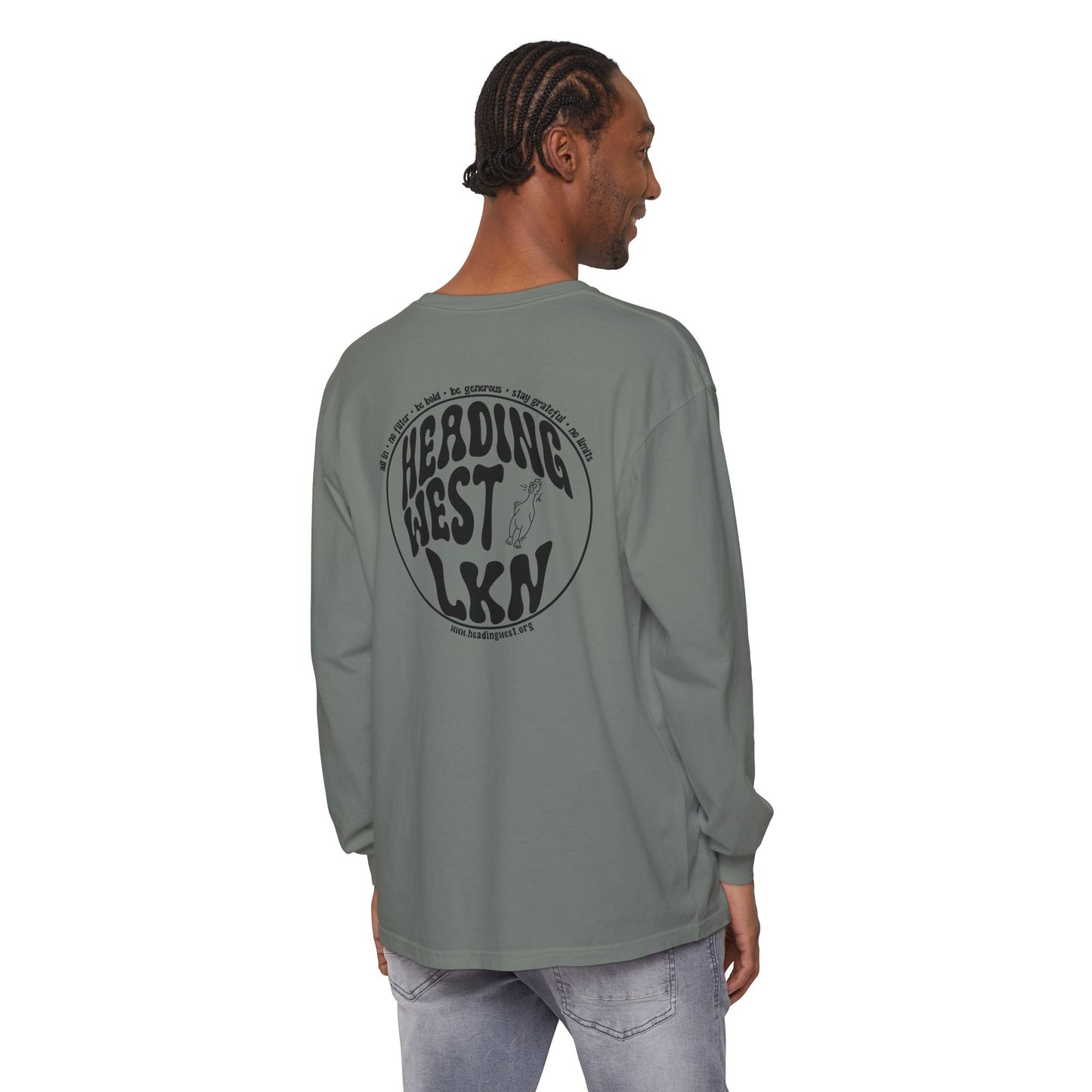 Westie Merch Unisex Garment-dyed Long Sleeve T-Shirt