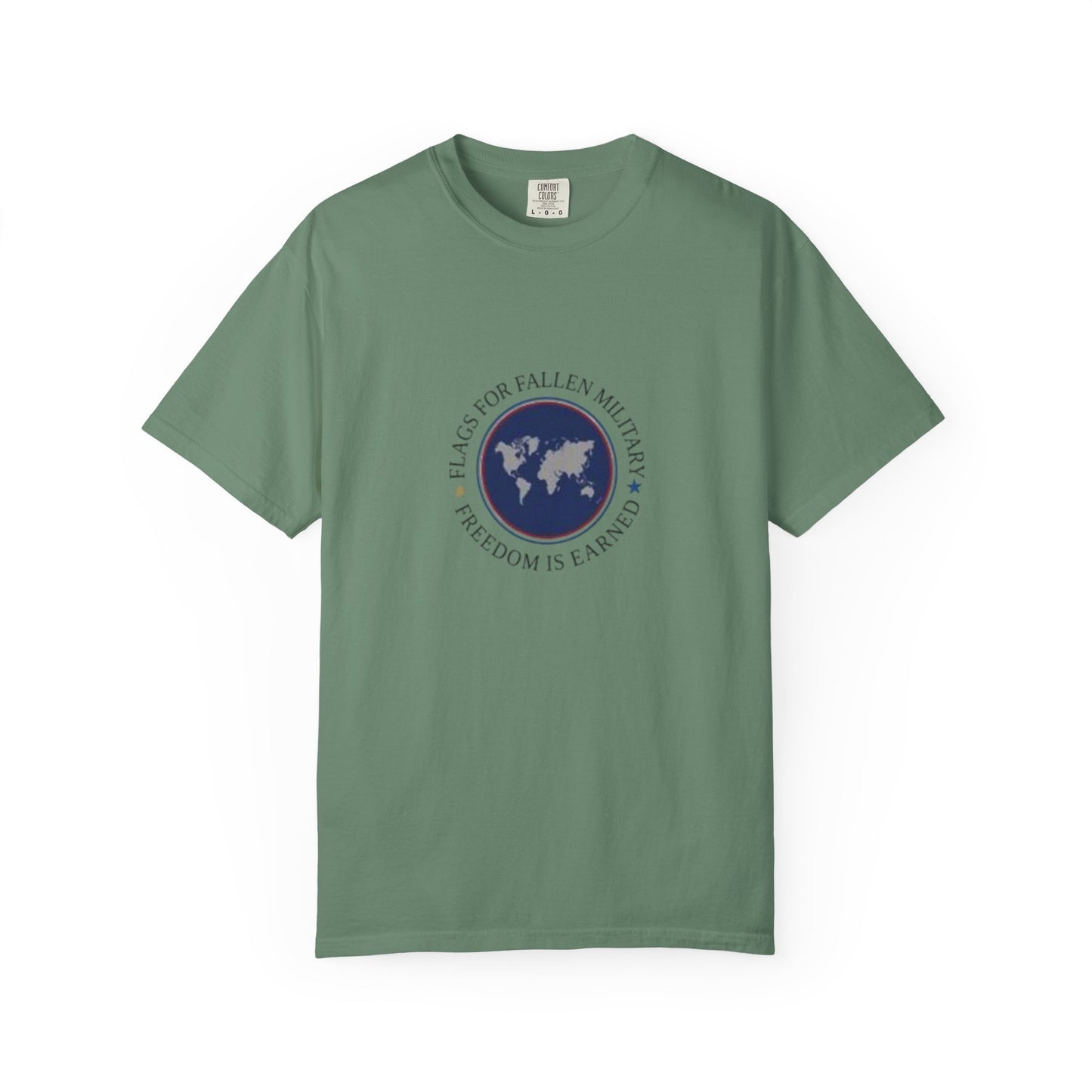 Flags for Fallen Military Unisex Garment-Dyed T-shirt