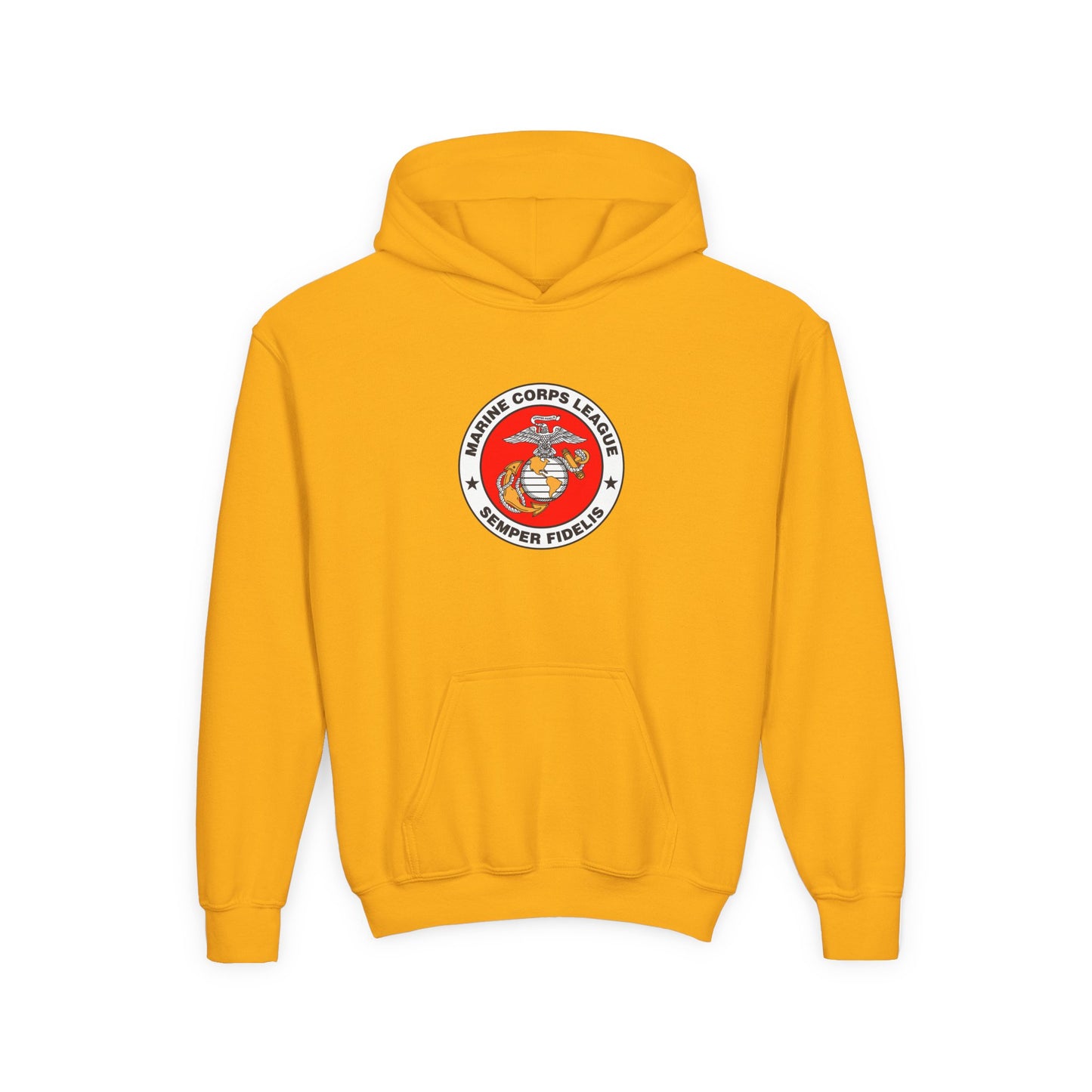 Marine Corps League Youth Heavy Blend Hooded Sweatshirt
