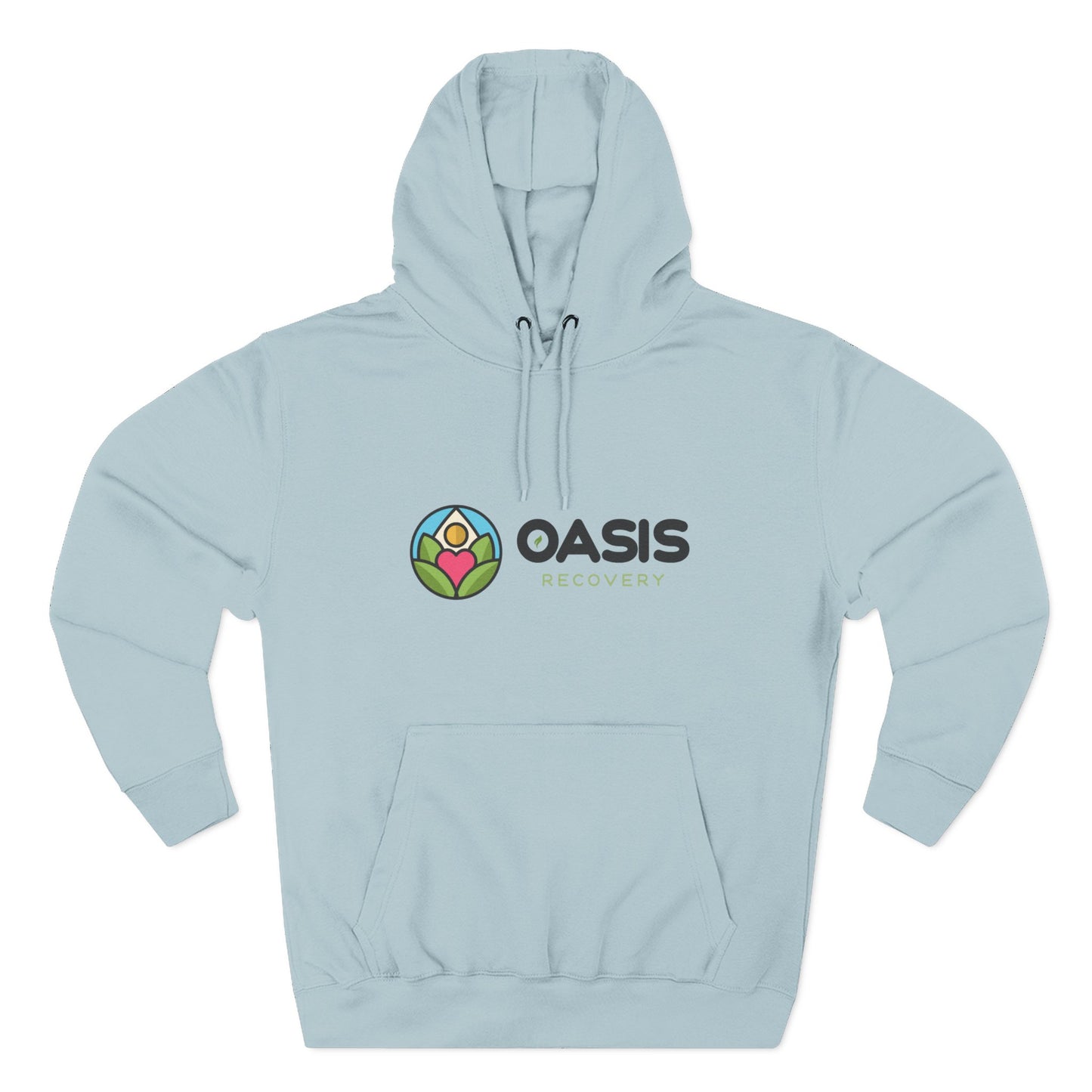 Oasis Recovery Center Three-Panel Fleece Hoodie