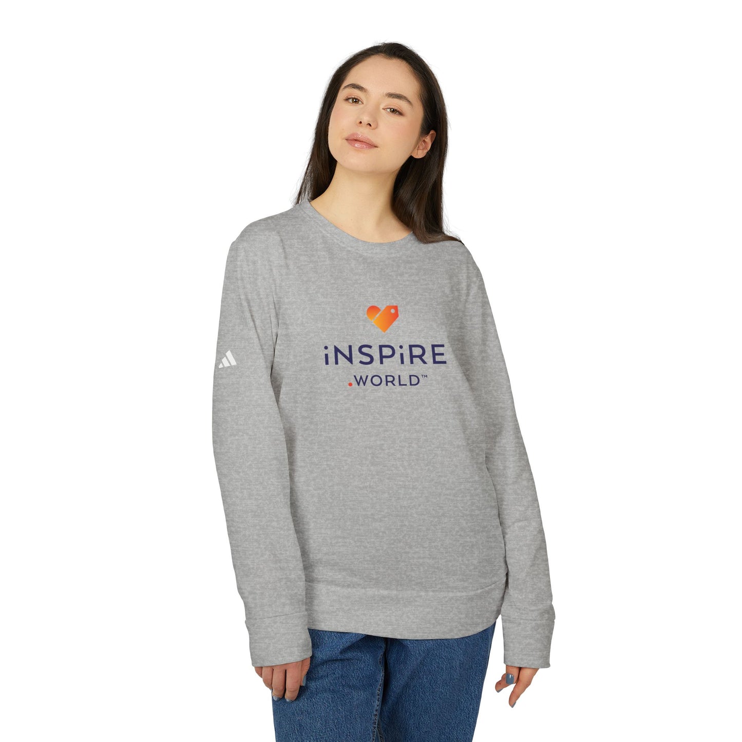 Inspire.World adidas Unisex Fleece Crewneck Sweatshirt