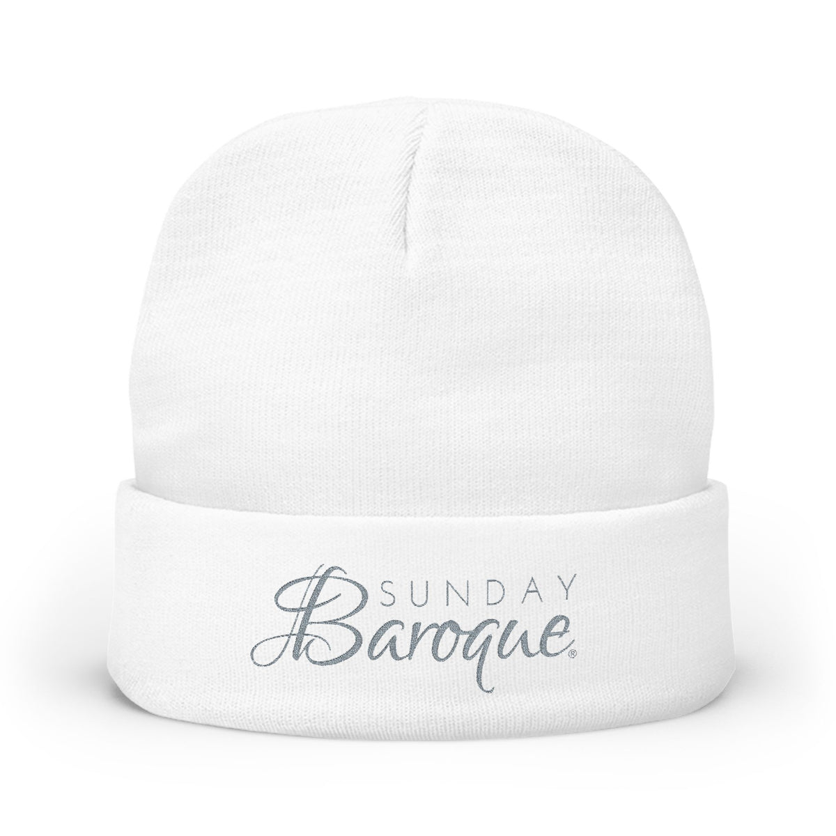 Sunday Baroque Knit Beanie (Embroidery)