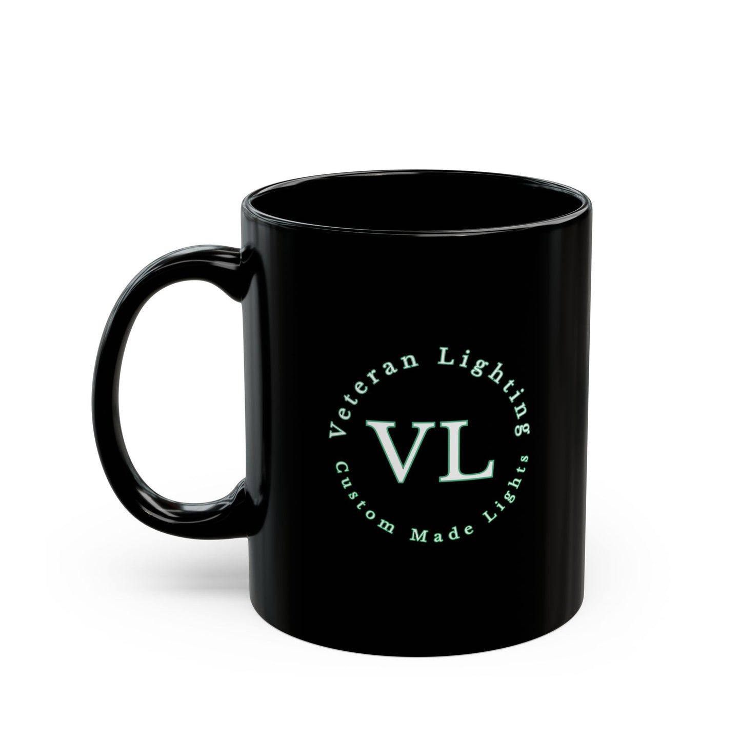 Veteran Lighting Black Mug (11oz, 15oz)