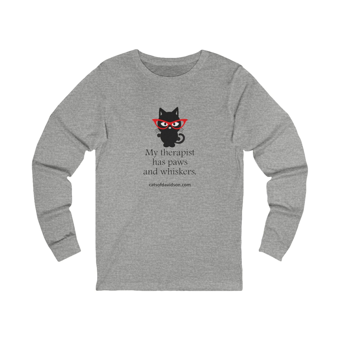 Cats of Davidson Unisex Jersey Long Sleeve Tee - Therapist