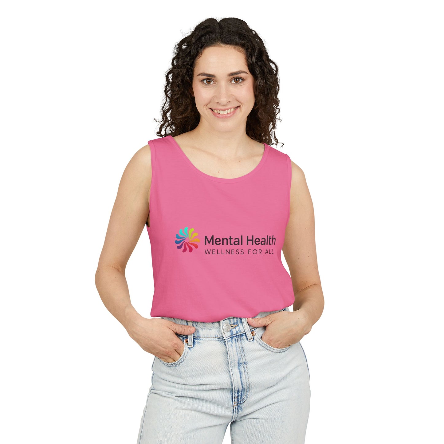 Mental Health Wellness Unisex Garment-Dyed Tank Top