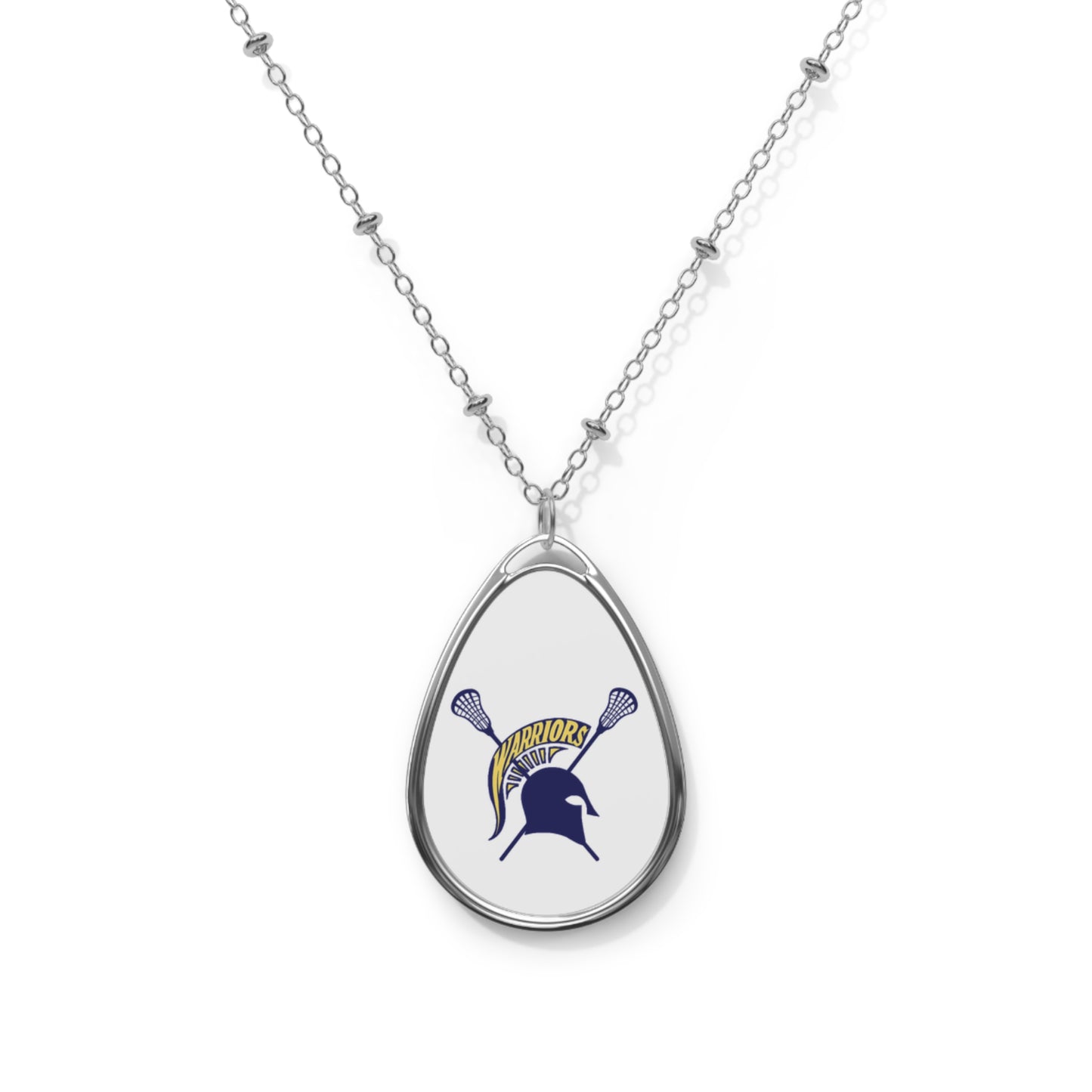 Steinbrenner Women's Lacrosse Oval Necklace