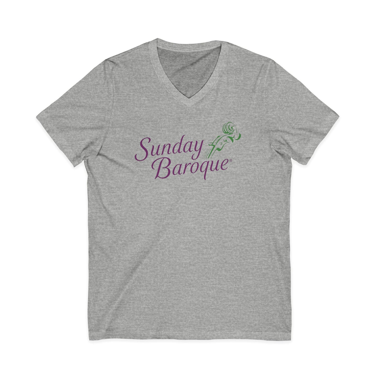 Sunday Baroque Unisex Jersey Short Sleeve V-Neck Tee