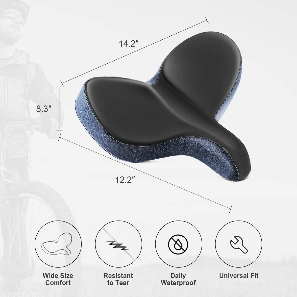 YS 3 Plus, YLG Super Wide Plus Bike Seat-3