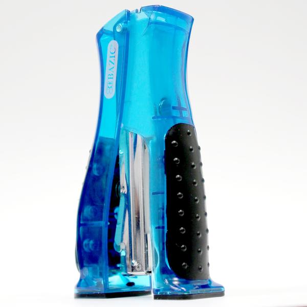 Compact Stand-Up Standard (26/6) Stapler w/ 500 Ct. Staples - Random Color