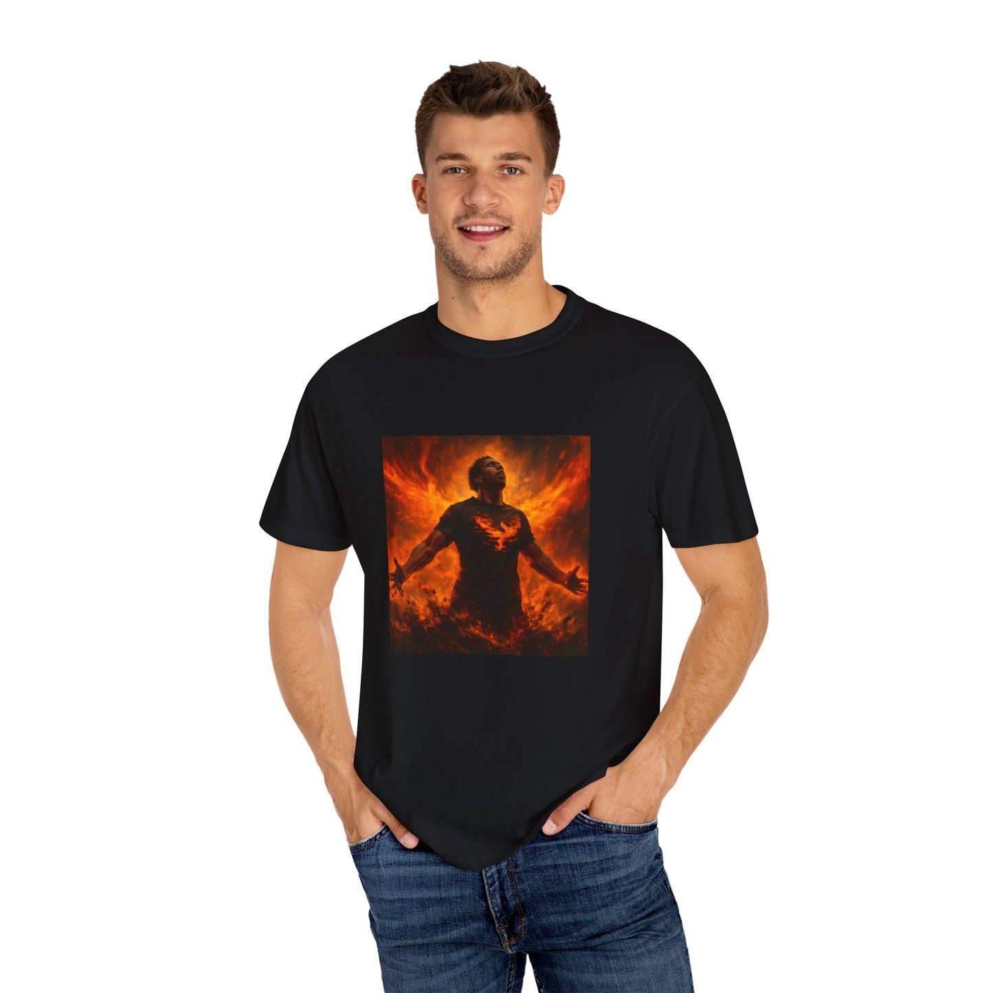 The Rise of the Phoenix Festival Unisex Garment-Dyed T-shirt