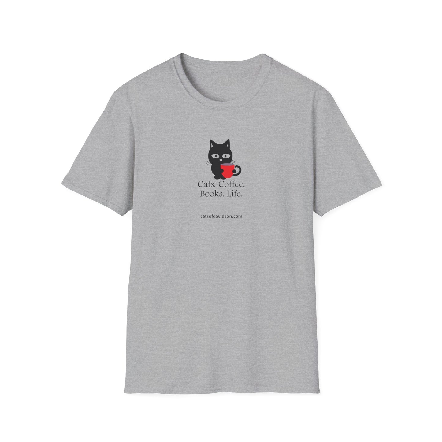 Cats of Davidson Unisex Softstyle T-Shirt - Books Life