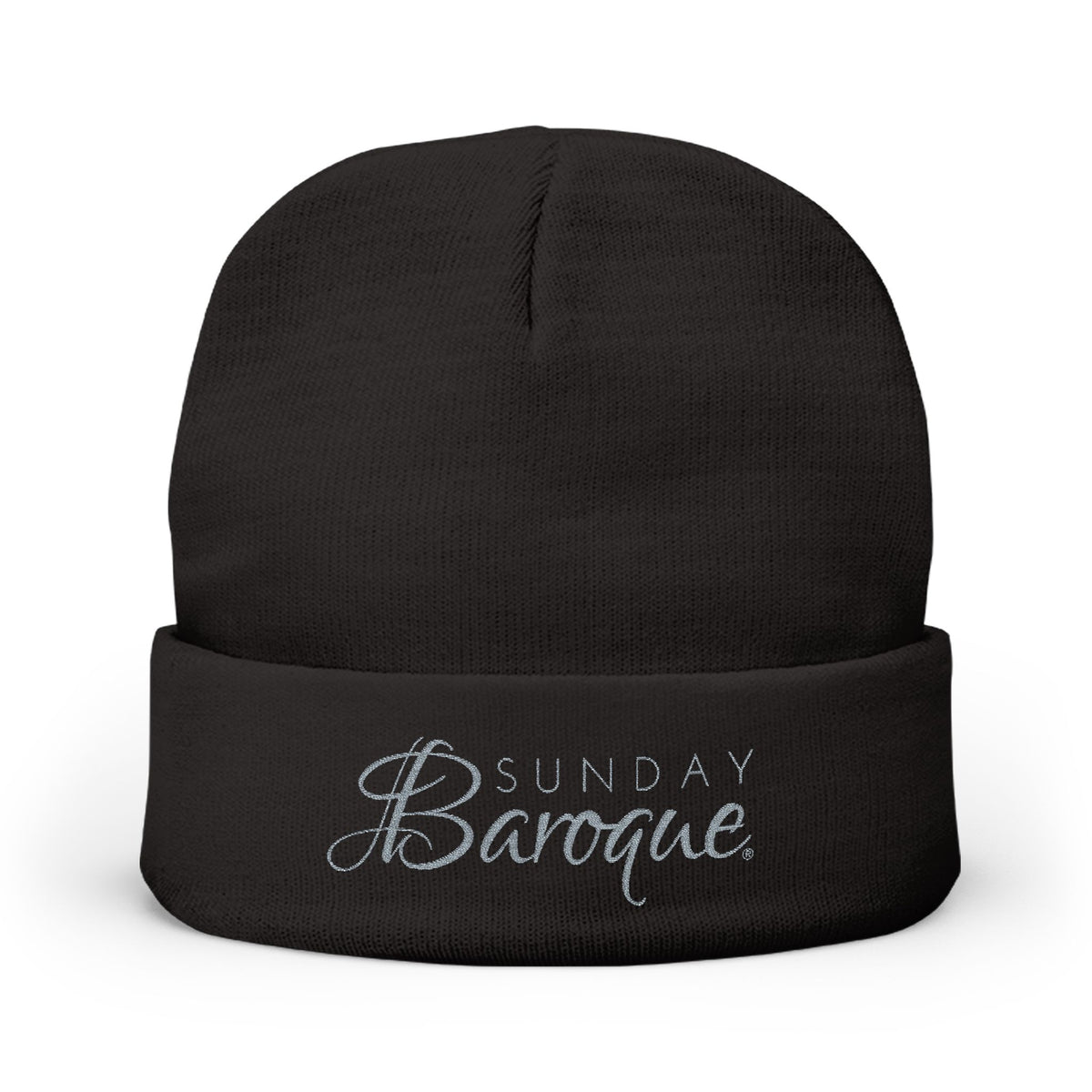 Sunday Baroque Knit Beanie (Embroidery)