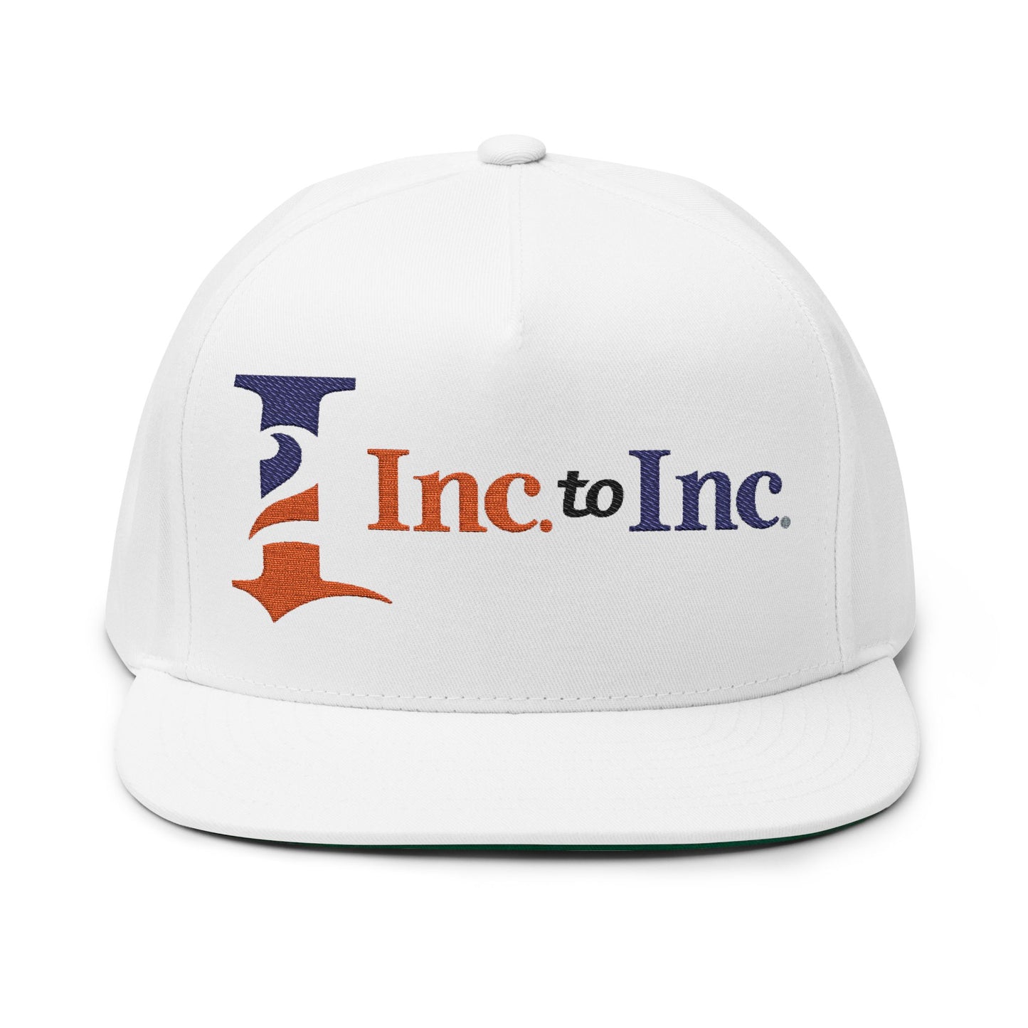 Inc to Inc Flat Bill Cap (Embroidery)