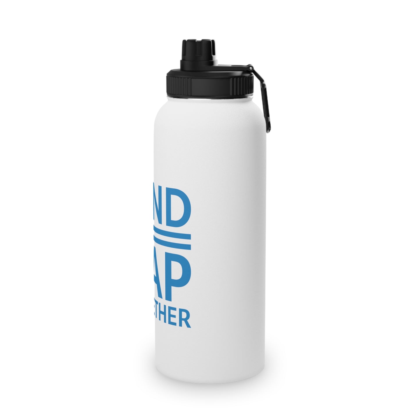 Mind The Gap Together Stainless Steel Water Bottle, Sports Lid (32oz)