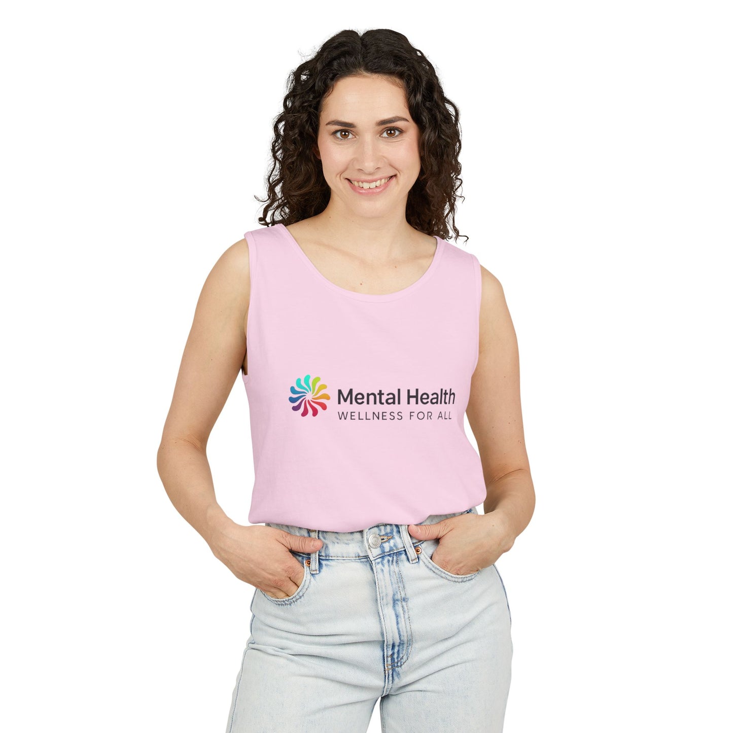 Mental Health Wellness Unisex Garment-Dyed Tank Top