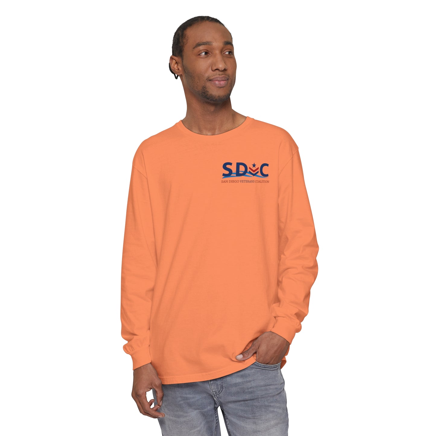 SDVC Unisex Garment-dyed Long Sleeve T-Shirt