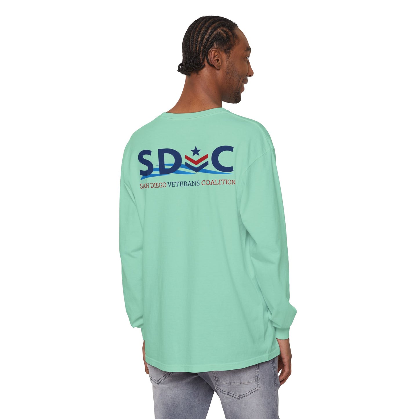 SDVC Unisex Garment-dyed Long Sleeve T-Shirt