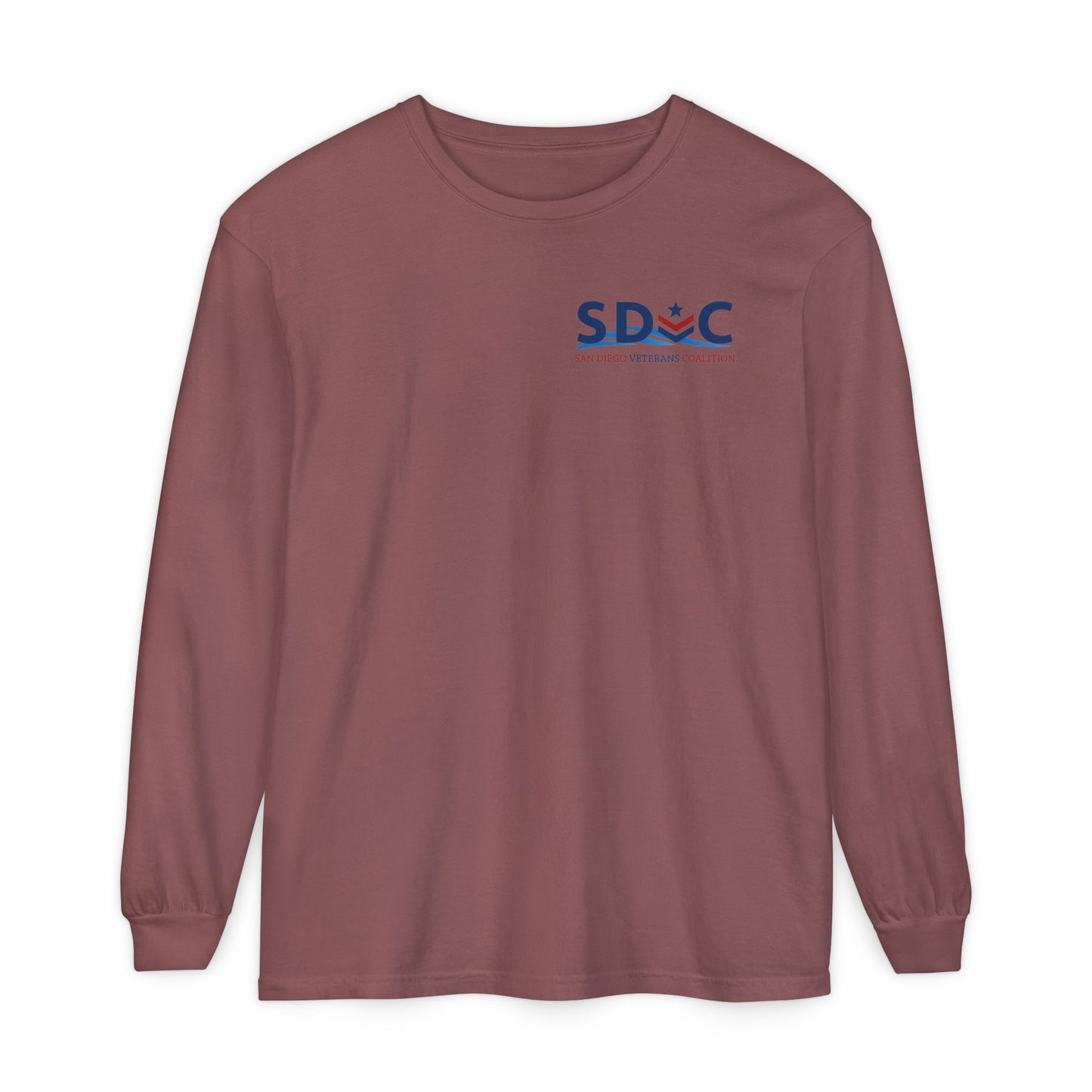 SDVC Unisex Garment-dyed Long Sleeve T-Shirt