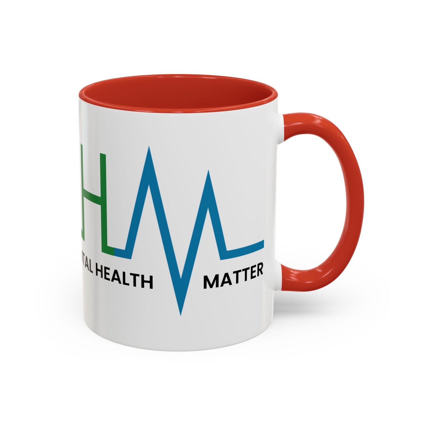 Make Mental Health Matter Accent Coffee Mug (11oz)