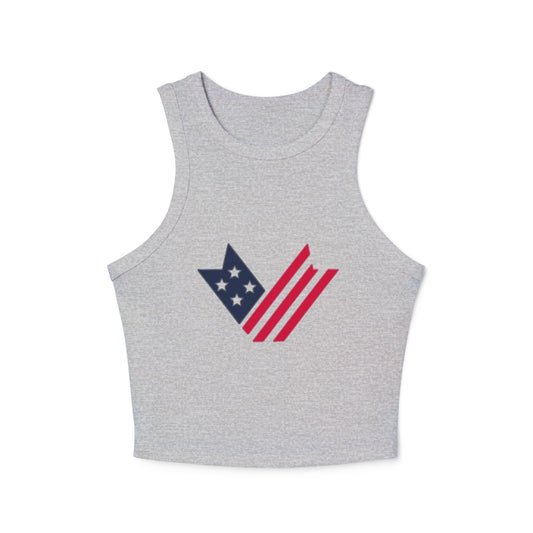 Vets Path to Hope Women's Micro Rib Racer Tank Top
