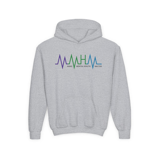 Make Mental Health Matter Youth Heavy Blend Hooded Sweatshirt