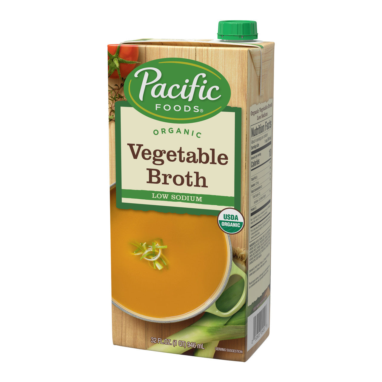 Pacific Natural vegetable Broth Low Sodium (12x32 Oz)