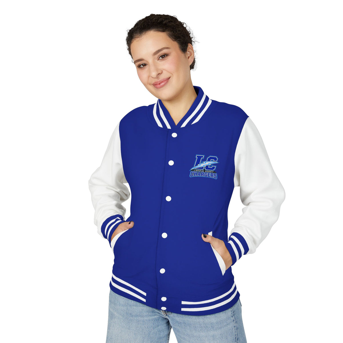 LC Chargers Unisex Heavyweight Letterman Jacket