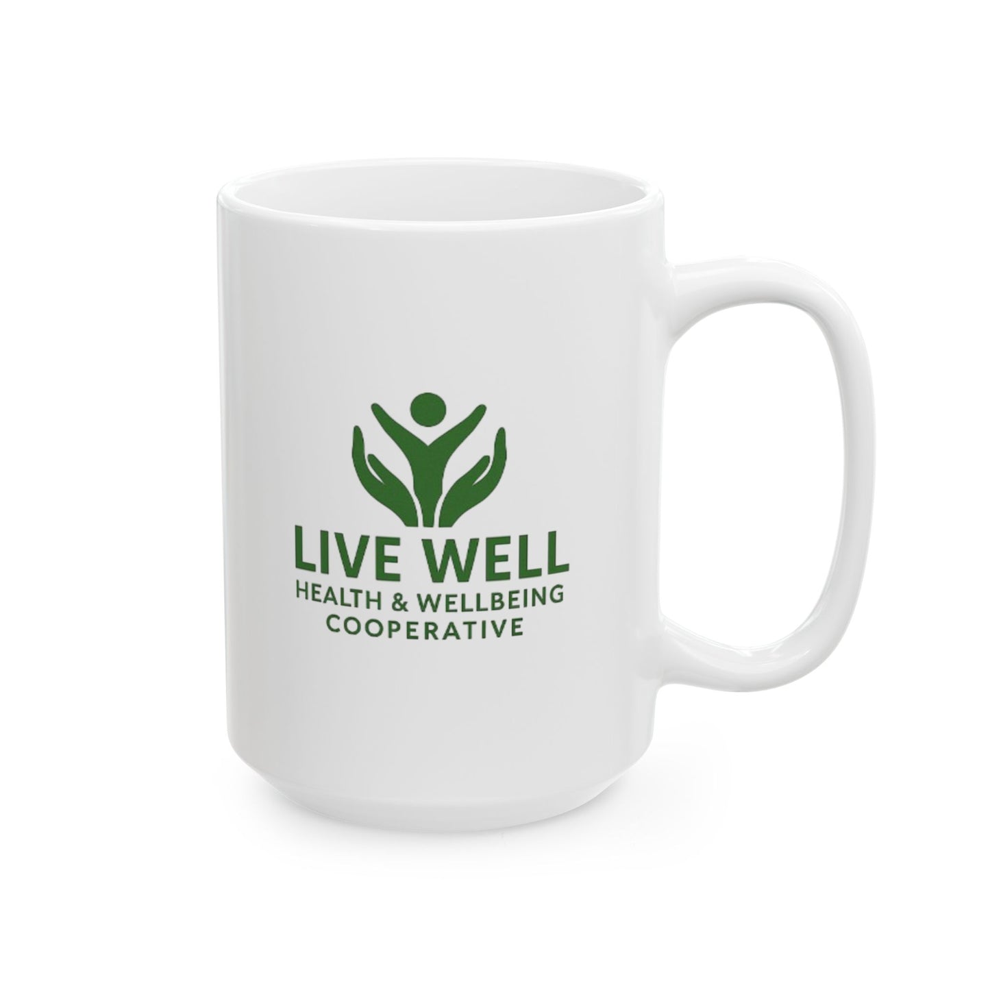 Live Well Cooperative Ceramic Mug, (11oz, 15oz)