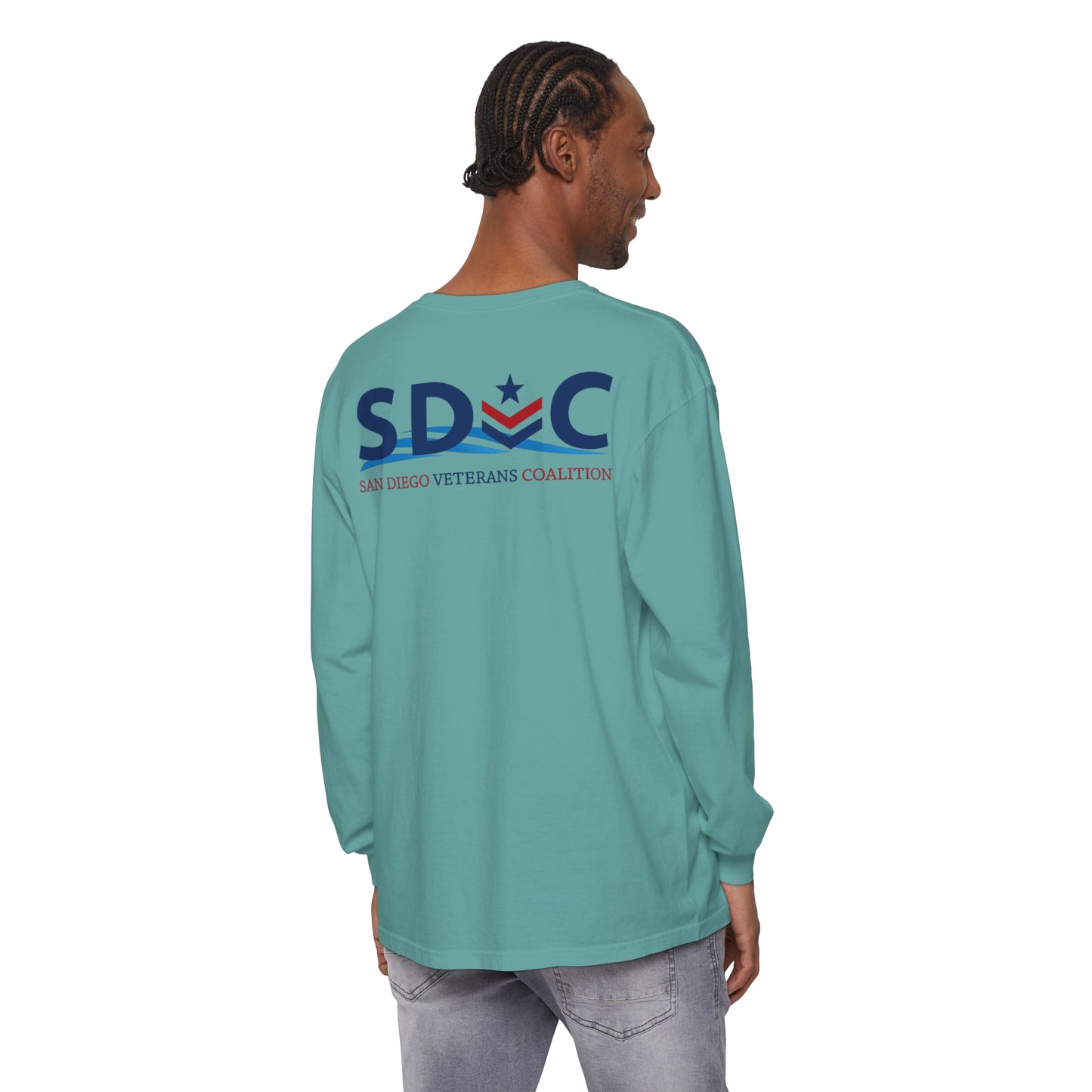 SDVC Unisex Garment-dyed Long Sleeve T-Shirt