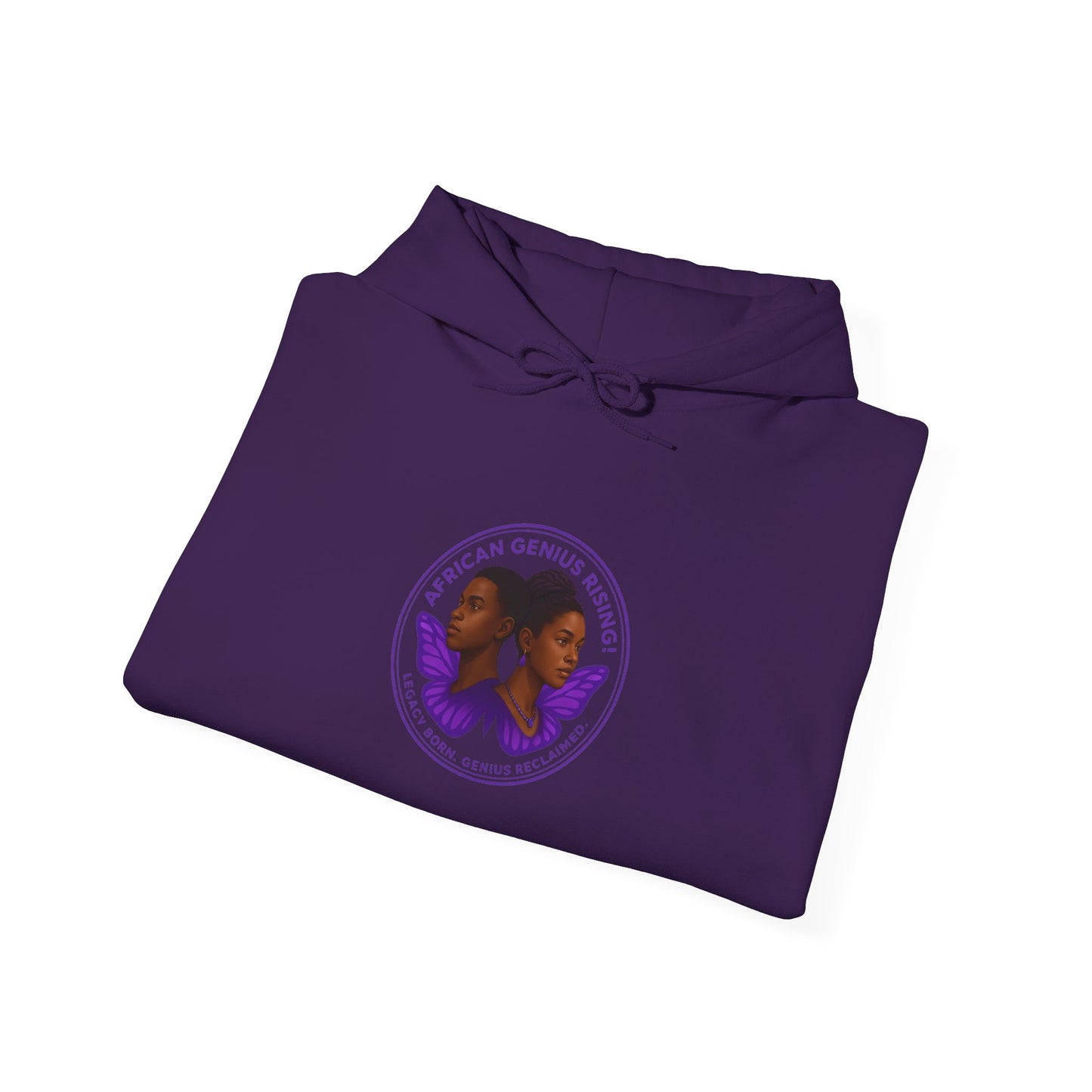 African Genius Rising Unisex Heavy Blend™ Hooded Sweatshirt