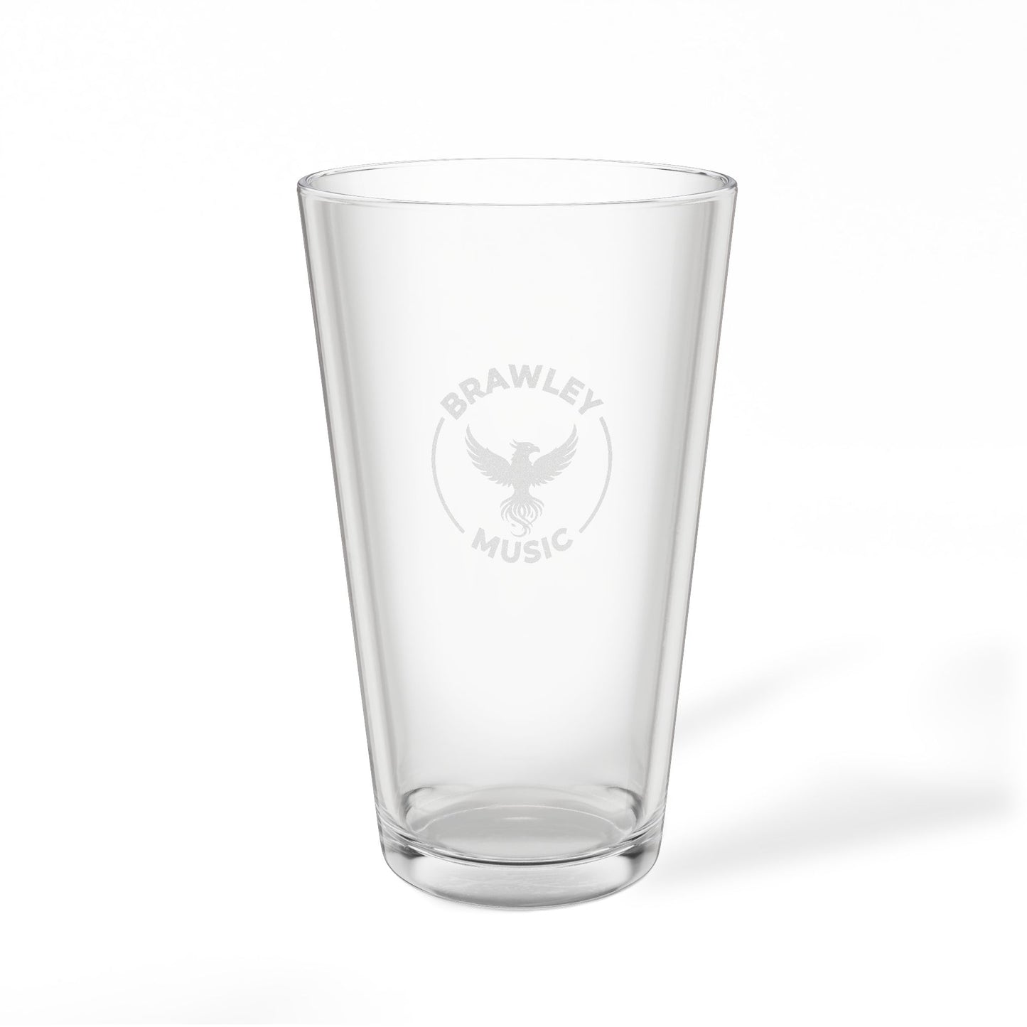Brawley Music Pint Mixing Glass, 16oz (Engraving)