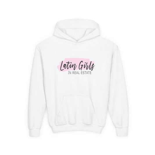 Latin Girls In Real Estate Youth Heavy Blend Hooded Sweatshirt
