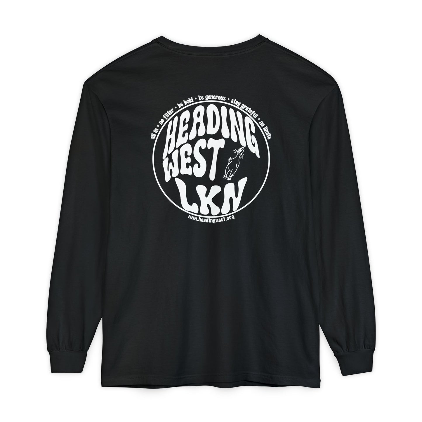 Westie Merch Unisex Garment-dyed Long Sleeve T-Shirt