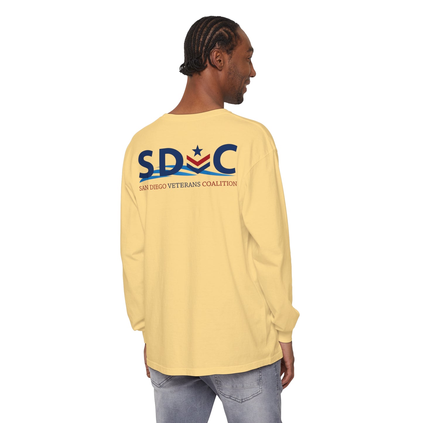 SDVC Unisex Garment-dyed Long Sleeve T-Shirt