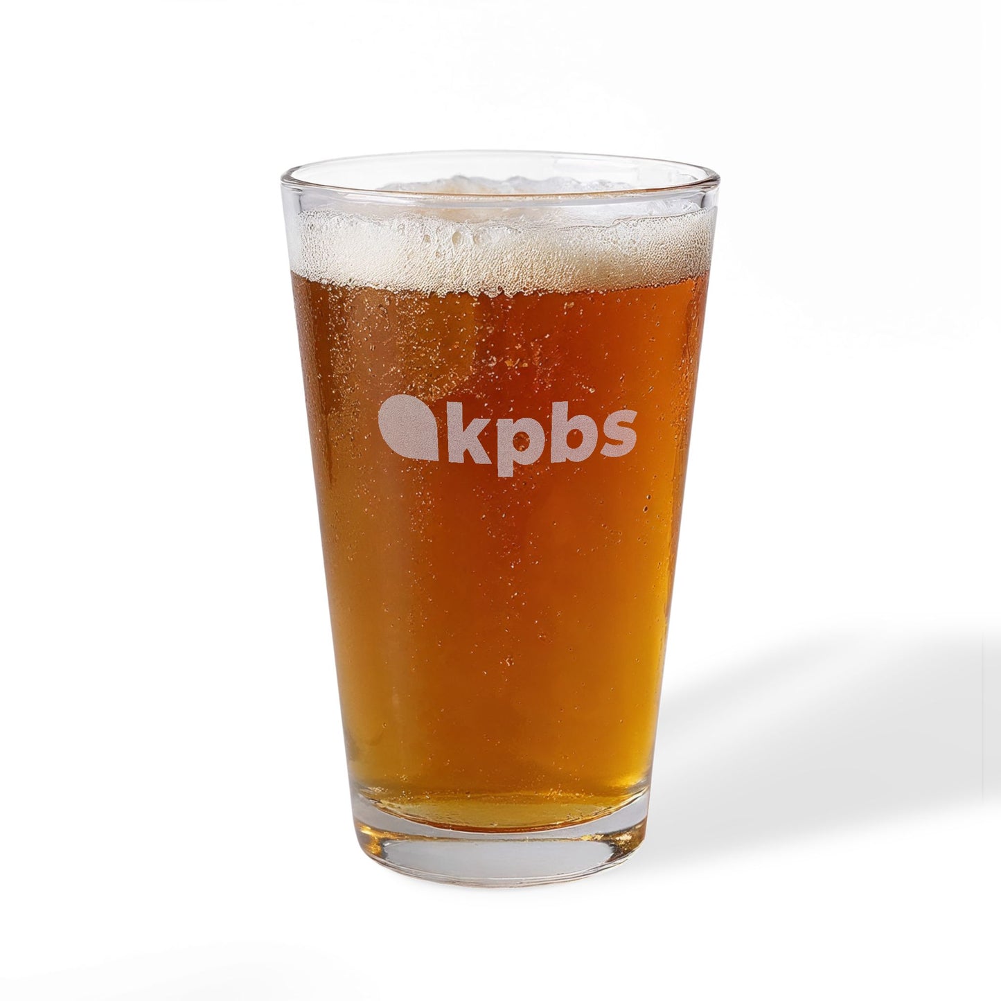 KPBS Pint Mixing Glass, 16oz (Engraving)