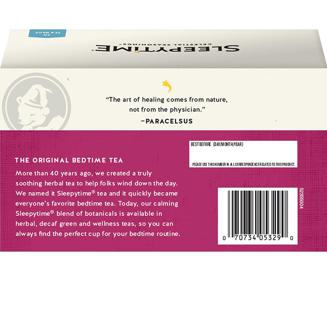 Celestial Seasonings Sleepytime Echinacea C Wellness Tea (6x20bag)