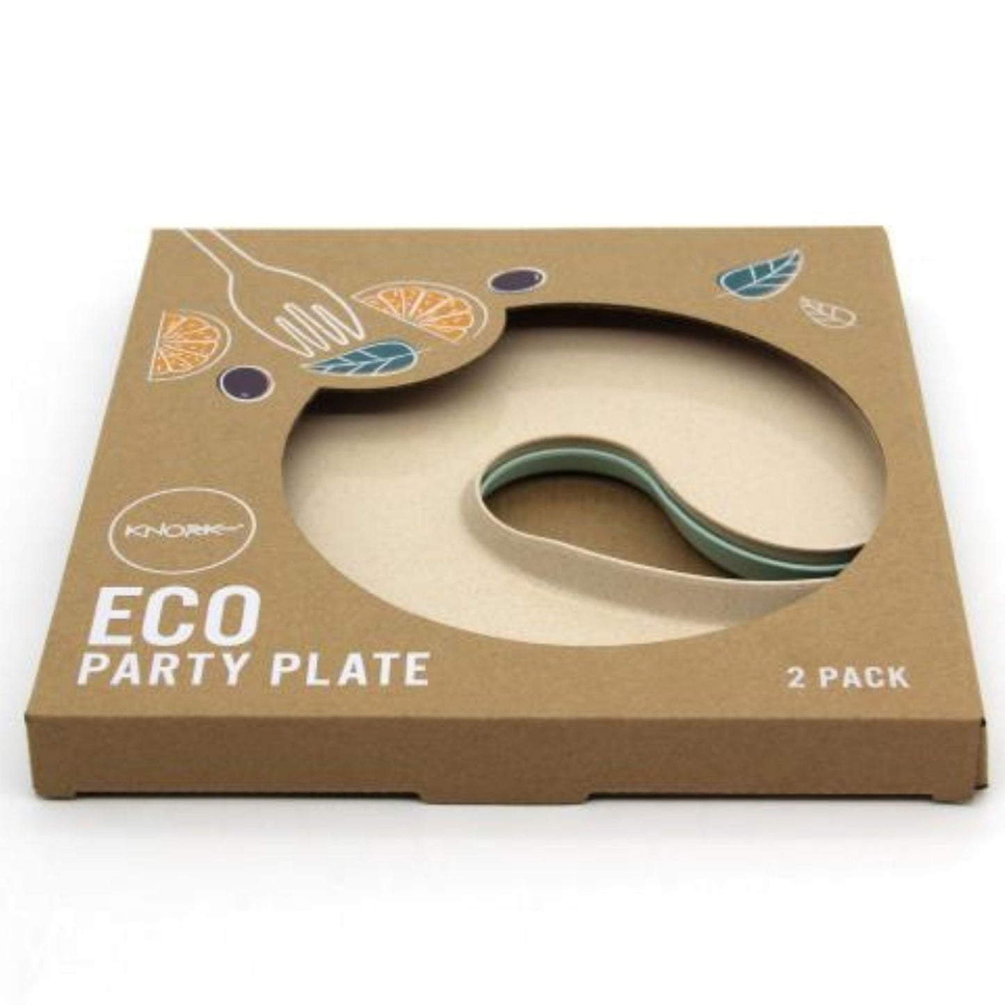 KNORK Eco Party Plate, 2 Pack