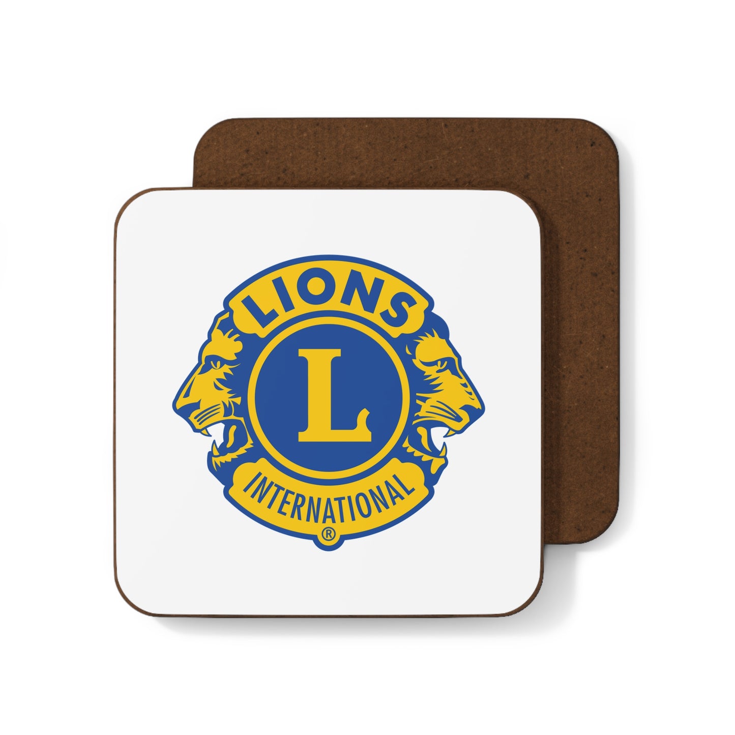 Lions Club International Hardboard Back Coaster