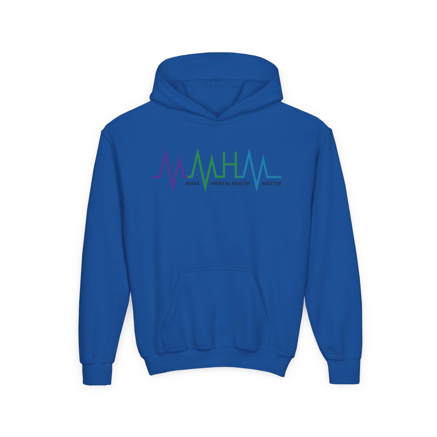 Make Mental Health Matter Youth Heavy Blend Hooded Sweatshirt
