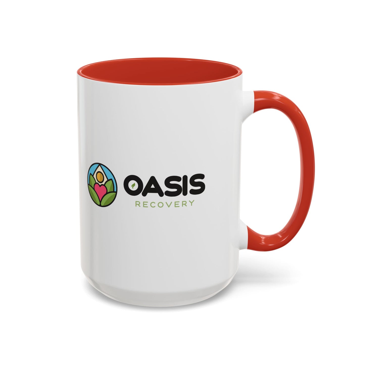 Oasis Recovery Center Accent Coffee Mug (11, 15oz)