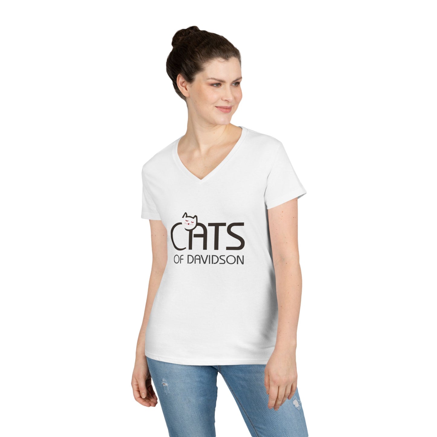 Cats of Davidson Ladies' V-Neck T-Shirt