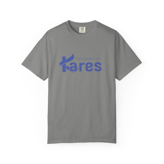 Kares Foundation - Blue Logo Unisex Garment-Dyed T-shirt