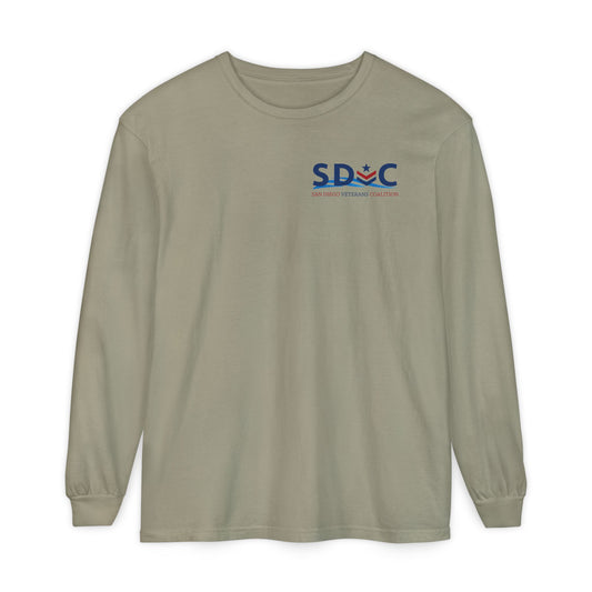 SDVC Unisex Garment-dyed Long Sleeve T-Shirt