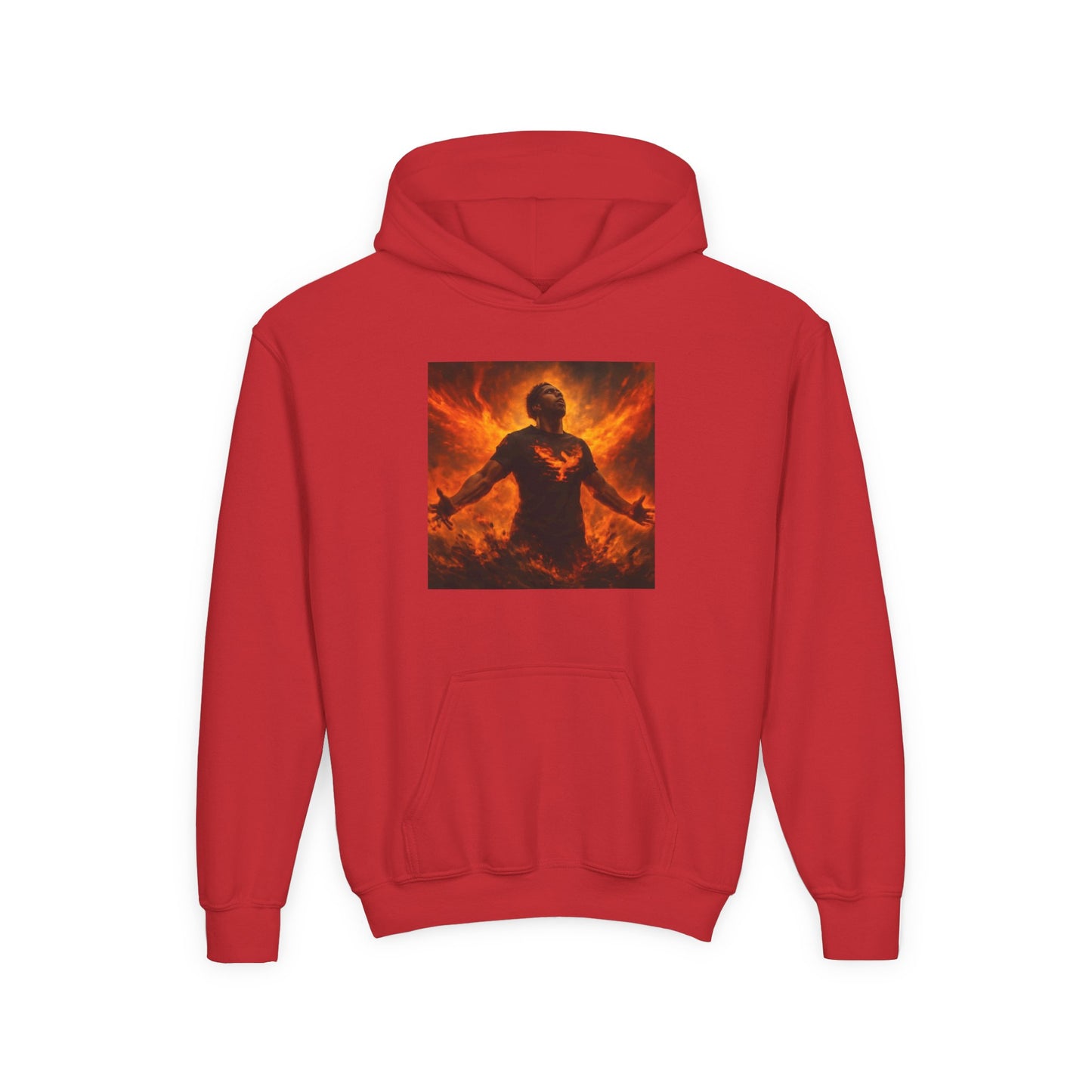 The Rise of the Phoenix Festival Youth Heavy Blend Hooded Sweatshirt