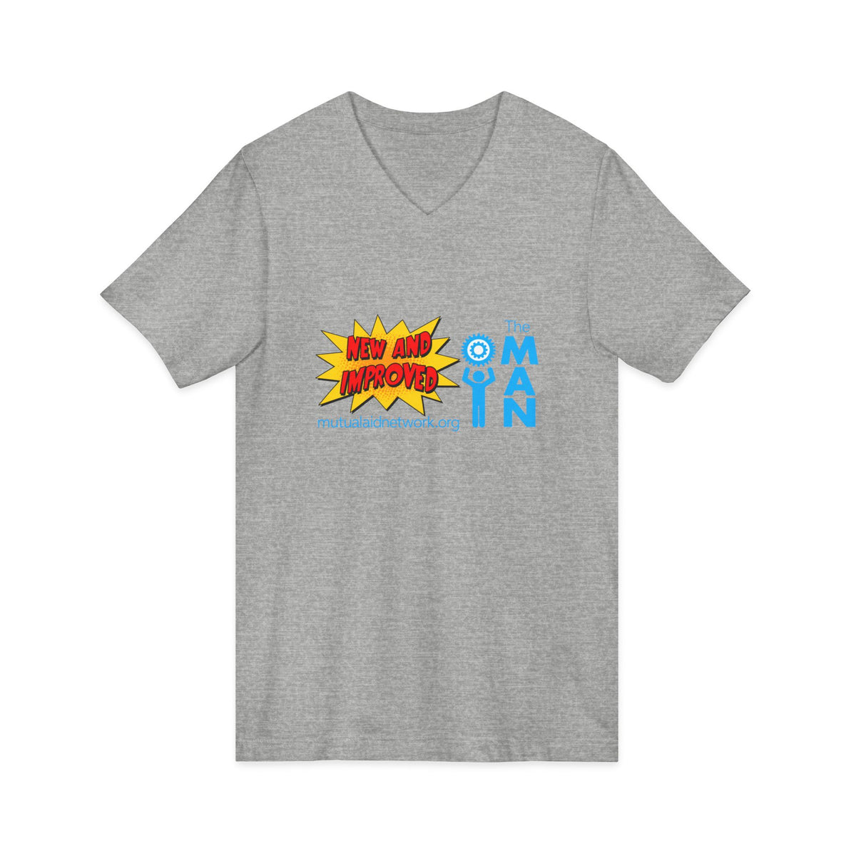 Mutual Aid Network - Unisex Jersey Short Sleeve V-Neck Tee