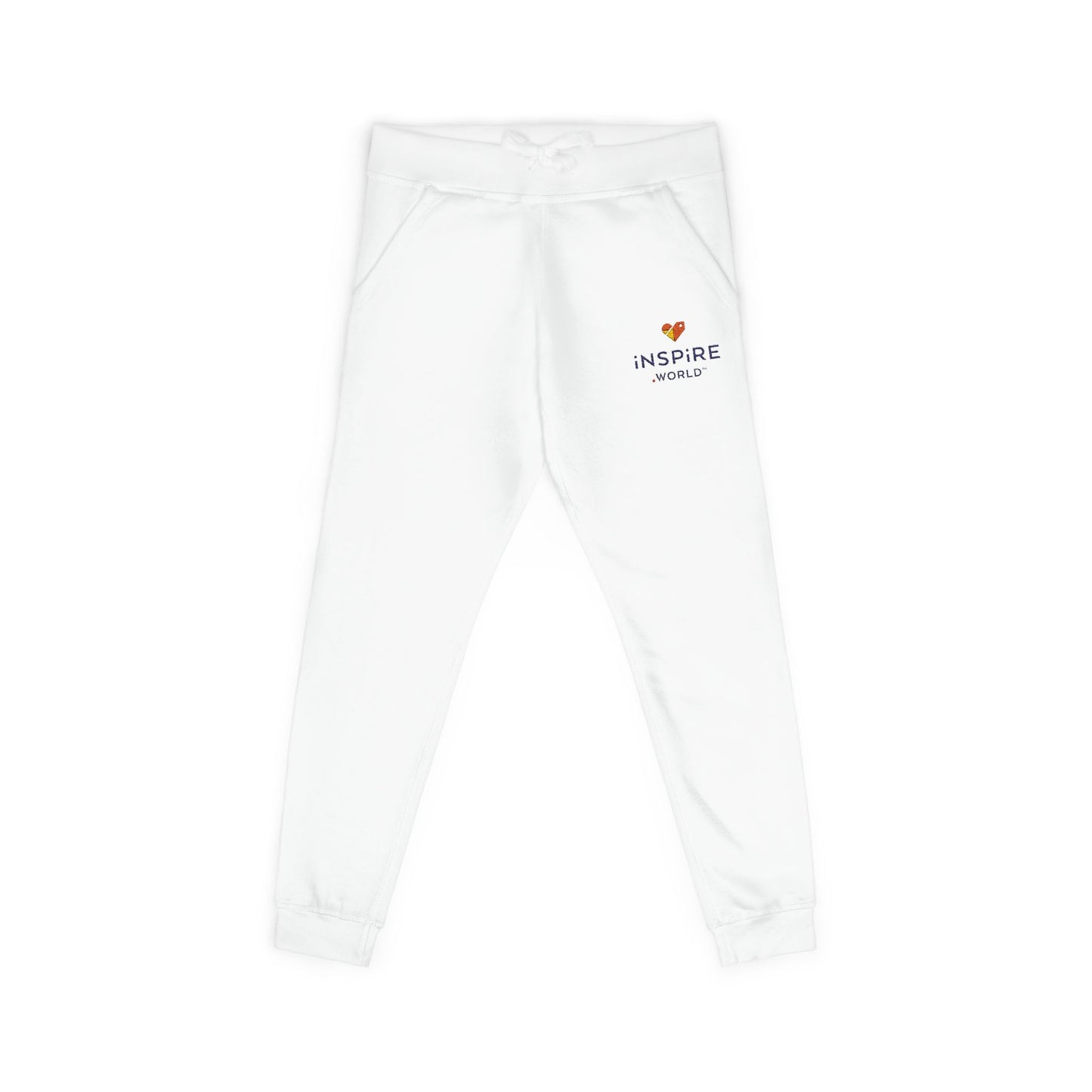 Inspire.World Unisex Fleece Sweatpants (Embroidery)