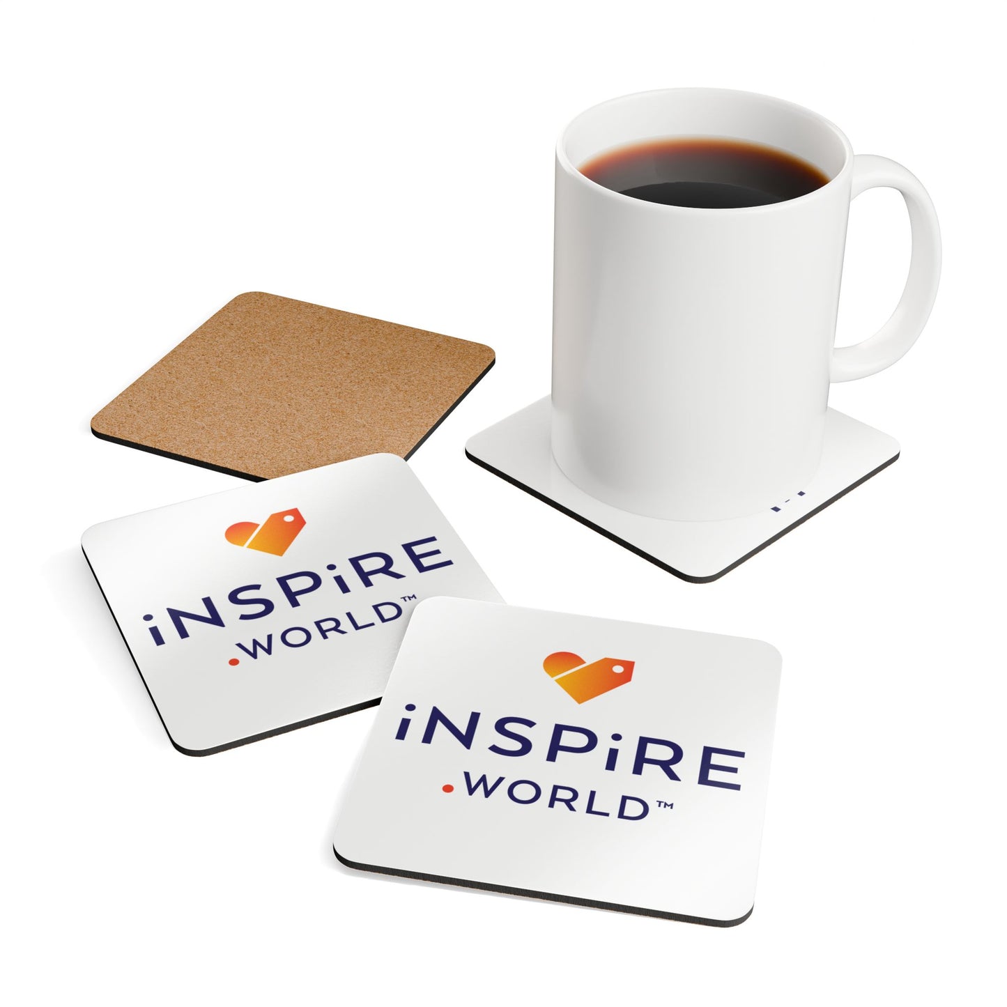 Inspire.World Corkwood Coaster Set